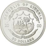 Silver Twenty Dollars 2000 Apollo XIV: Photo Coin, Liberia, Silver Twenty Dollars 2000 Apollo XIV / thumbnail