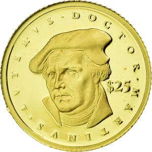 Liberia / Gold Twenty-five Dollars 2000 Martin Luther - obverse photo