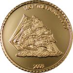 Gold Twenty-fifth Ounce 2003 Flying Cloud: Photo Coin, Liberia, Gold Twenty-fifth Ounce 2003 Flying Cloud / thumbnail