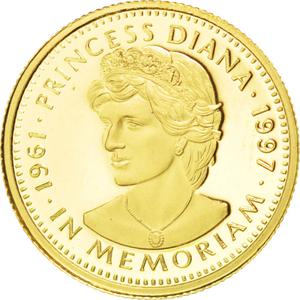 Liberia / Gold Twenty Dollars 1997 Princess Diana - obverse photo