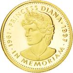 Gold Twenty Dollars 1997 Princess Diana: Photo Coin, Liberia, Gold 20 Dollars 1997 Princess Diana / thumbnail