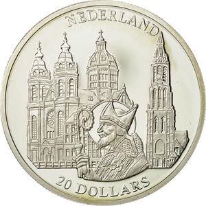 Liberia / Silver Twenty Dollars 2001 Netherlands - obverse photo