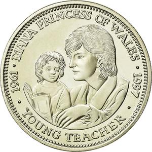 Liberia / Five Dollars 1997 Lady Diana - obverse photo