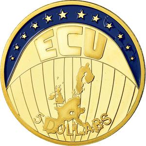 Liberia / Five Dollars 2001 ECU - obverse photo