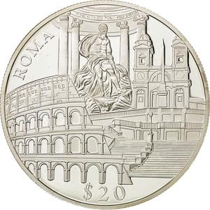Liberia / Silver Twenty Dollars 2000 Rome - obverse photo