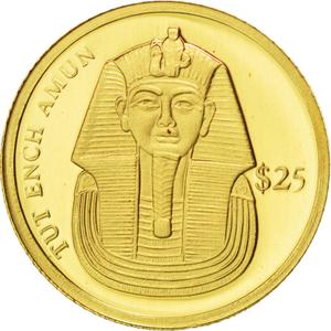 Liberia / Gold Twenty-five Dollars 2000 Tutankhamun - obverse photo