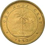 Half Cent 1937: Photo Coin, Liberia, Half Cent 1937 / thumbnail
