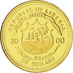 Gold Twenty-five Dollars 2000 Charlemagne: Photo Coin, Liberia, Gold 25 Dollars 2000 Charlemagne / thumbnail