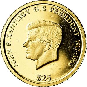Liberia / Gold Twenty-five Dollars 2003 Kennedy - obverse photo