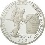 Silver Twenty Dollars 2000 Apollo XIV: Photo Coin, Liberia, Silver Twenty Dollars 2000 Apollo XIV / thumbnail