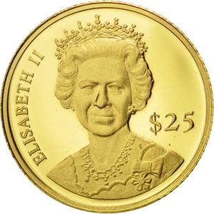 Liberia / Gold Twenty-five Dollars 2000 Elizabeth II - obverse photo
