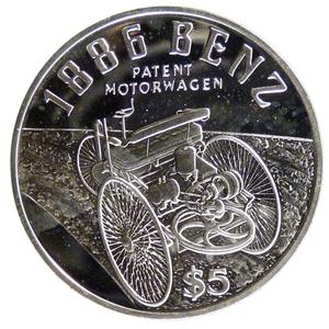 Liberia / Silver Half Ounce 1995 Benz - obverse photo
