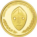 Gold Ten Dollars 2000 Mask of the Dan: Photo Coin, Liberia, Gold 10 Dollars 2000 Mask of the Dan / thumbnail