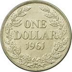 One Dollar 1961: Photo Coin, Liberia, One Dollar 1961 / thumbnail