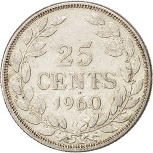 Liberia / Twenty-five Cents 1960 - reverse photo