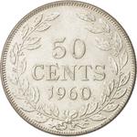 Fifty Cents 1960: Photo Coin, Liberia, Fifty Cents 1960 / thumbnail