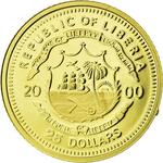 Gold Twenty-five Dollars 2000 Martin Luther: Photo Coin, Liberia, Gold 25 Dollars 2000 Martin Luther / thumbnail