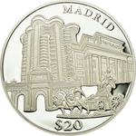 Silver Twenty Dollars 2000 Madrid: Photo Coin, Liberia, Silver Twenty Dollars 2000 Madrid / thumbnail