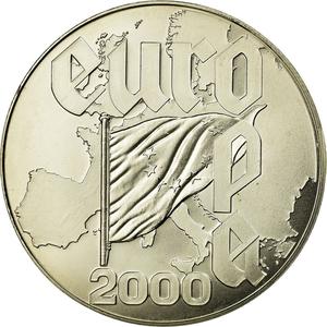 Liberia / Five Dollars 2000 Euro - obverse photo