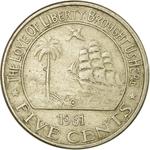 Five Cents 1961: Photo Coin, Liberia, Five Cents 1961 / thumbnail