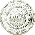 Silver Twenty Dollars 2000 Berlin: Photo Coin, Liberia, Silver Twenty Dollars 2000 Berlin / thumbnail