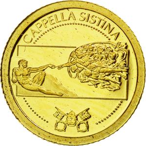 Liberia / Gold Twelve Dollars 2010 Sistine Chapel - obverse photo