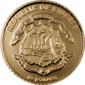 Liberia / Gold Twenty-fifth Ounce 2003 Hapag Deutschland - obverse photo