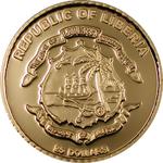 Gold Twenty-fifth Ounce 2003 Hapag Deutschland: Photo Coin, Liberia, Gold Twenty-fifth Ounce 2003 Hapag Deutschland / thumbnail