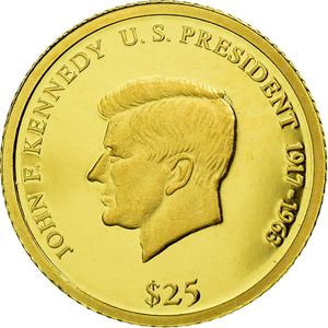 Liberia / Gold Twenty-five Dollars 2000 Kennedy - obverse photo