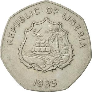 Liberia / Five Dollars 1985 - obverse photo