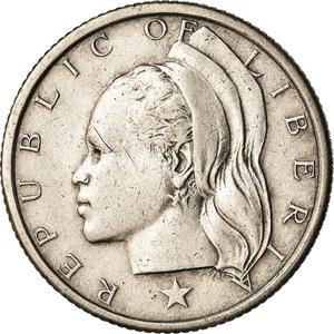 Liberia / Twenty-five Cents 1966 - obverse photo
