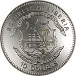 Ten Dollars Silver 2003 Ikarus and Deadalus: Photo Coin, Liberia, Ten Dollars Silver 2003 Ikarus and Deadalus / thumbnail