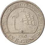 Five Cents 1960: Photo Coin, Liberia, Five Cents 1960 / thumbnail