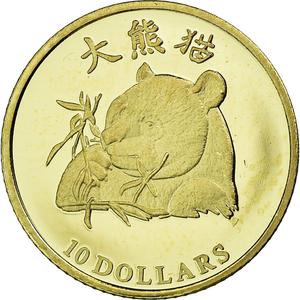 Liberia / Gold Ten Dollars 2006 Panda - obverse photo