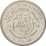 One Dollar 1995 General Patton: Photo Coin, Liberia, One Dollar 1995 General Patton / thumbnail