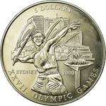 Five Dollars 2000 Olympics - Javelin: Photo Coin, Liberia, Five Dollars 2000 Olympics - Javelin / thumbnail