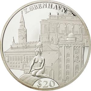 Liberia / Silver Twenty Dollars 2000 Copenhagen - obverse photo