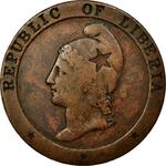 Two Cents 1862: Photo Coin, Liberia, Two Cents 1862 / thumbnail