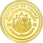 Gold Twenty-five Dollars 2001 Jeanne d'Arc: Photo Coin, Liberia, Gold 25 Dollars 2001 Jeanne d'Arc / thumbnail