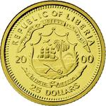 Gold Twenty-five Dollars 2000 Peter the Great: Photo Coin, Liberia, Gold 25 Dollars 2000 Peter the Great / thumbnail