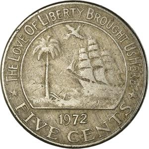 Liberia / Five Cents 1972 - reverse photo