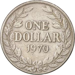 Liberia / One Dollar 1970 - reverse photo