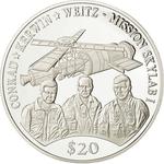 Silver Twenty Dollars 2000 Skylab: Photo Coin, Liberia, Silver Twenty Dollars 2000 Skylab / thumbnail