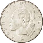 Fifty Cents 1960: Photo Coin, Liberia, Fifty Cents 1960 / thumbnail