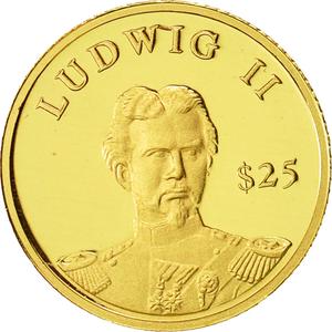 Liberia / Gold Twenty-five Dollars 2000 Ludwig II - obverse photo