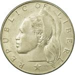 One Dollar 1961: Photo Coin, Liberia, One Dollar 1961 / thumbnail