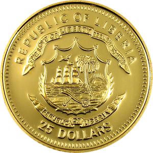 Liberia / Twenty-five Dollars Gold 2005 Benedict XVI Habemus Papam - obverse photo