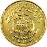 Twenty-five Dollars Gold 2005 Benedict XVI Habemus Papam: Photo Coin, Liberia, Twenty-five Dollars Gold 2005 Benedict XVI Habemus Papam / thumbnail