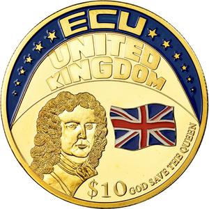 Liberia / Ten Dollars 2001 ECU United Kingdom - obverse photo