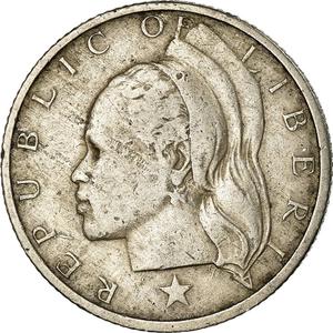 Liberia / Twenty-five Cents 1968 - obverse photo